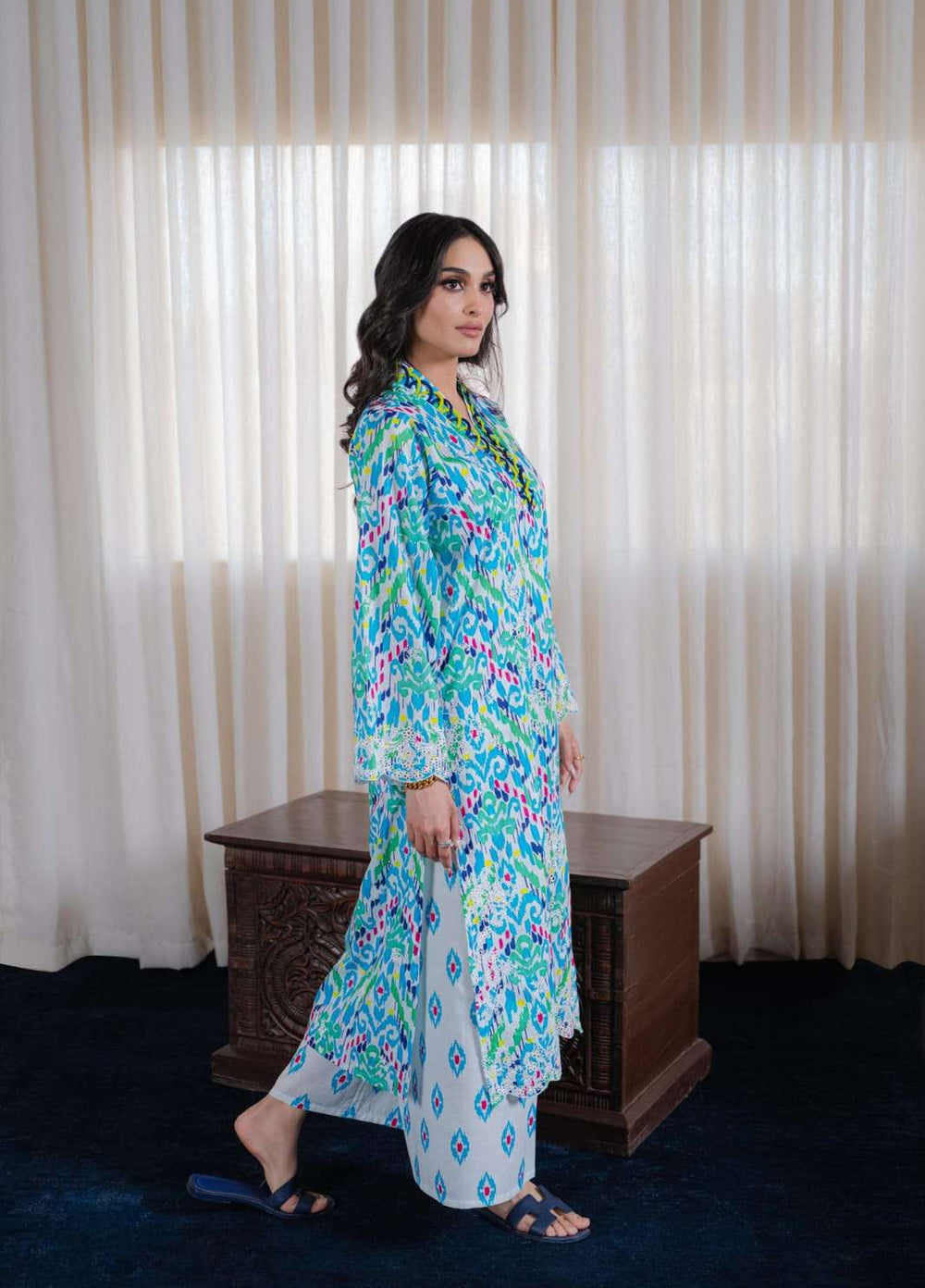 Laaleh Women RTW Embroidered Cotton 2 Piece Suit LAH26PC Ikat Dreams - Casual Collection