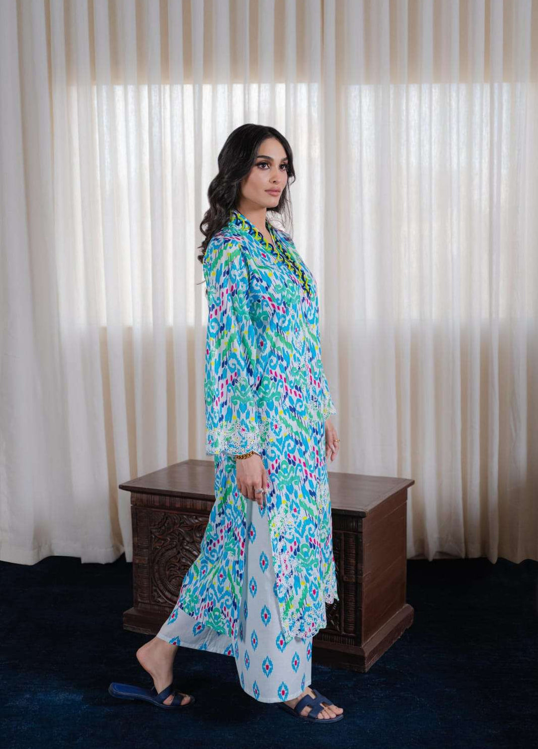Laaleh Women RTW Embroidered Cotton 2 Piece Suit LAH26PC Ikat Dreams - Casual Collection