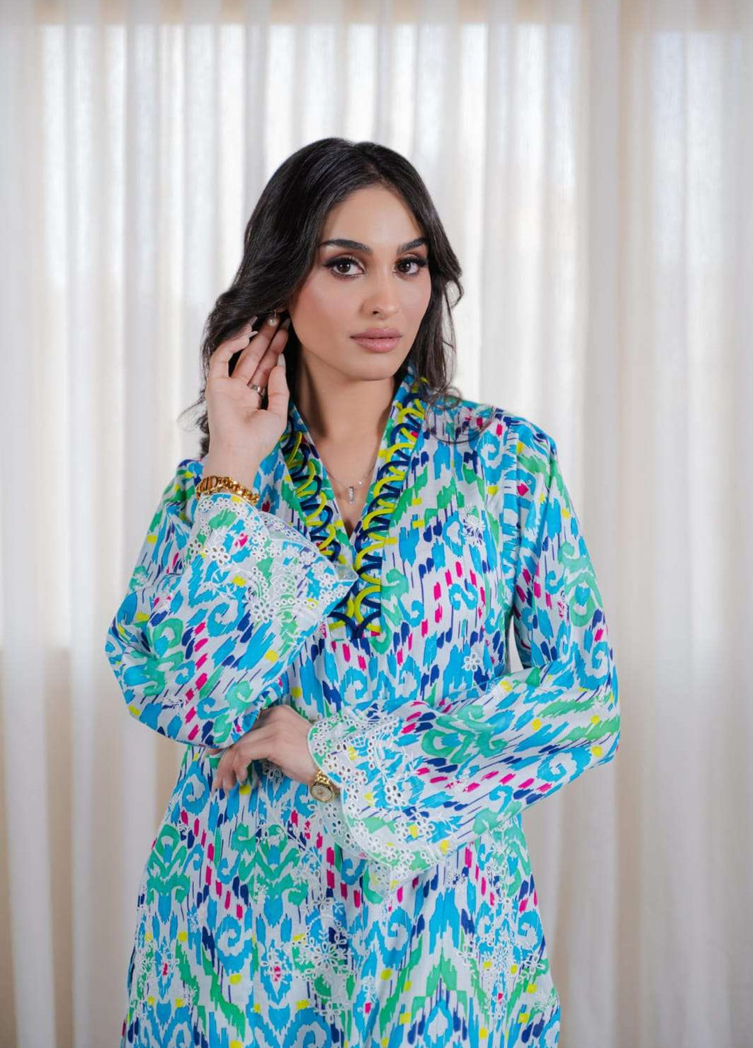 Laaleh Women RTW Embroidered Cotton 2 Piece Suit LAH26PC Ikat Dreams - Casual Collection