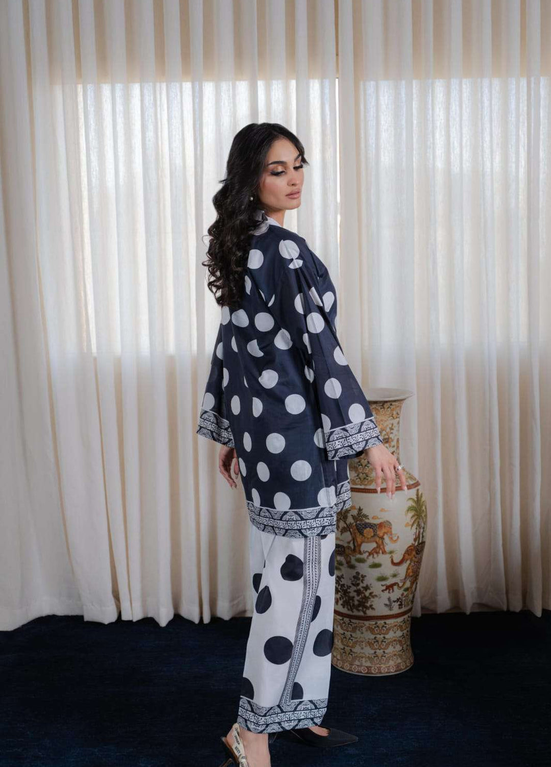 Laaleh Women RTW Printed Cotton 2 Piece Suit LAH26PC Dot Daze - Casual Collection
