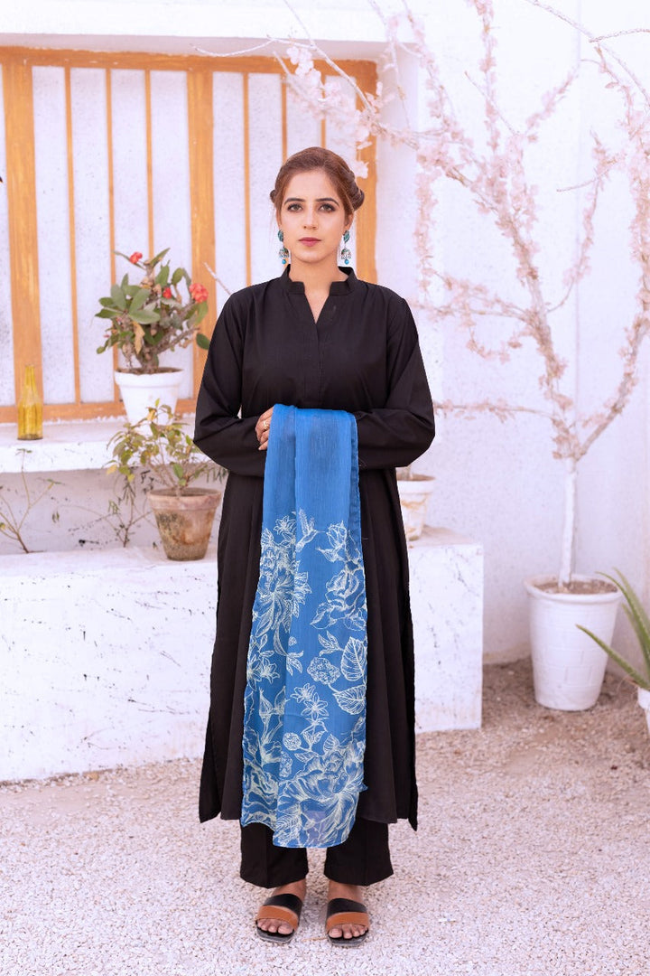 Dhaga Women Scarve Printed Crinkle Silk 1 Piece Dreamy Garden - Summer Collection