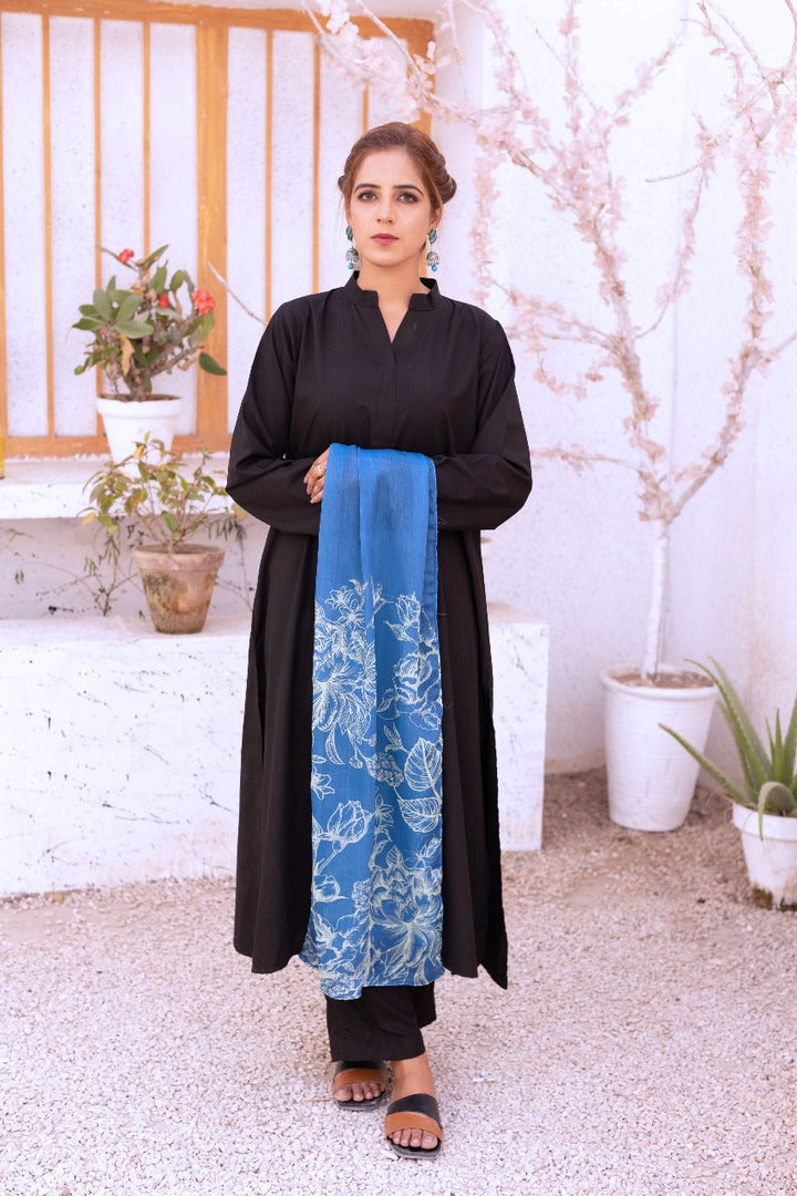 Dhaga Women Scarve Printed Crinkle Silk 1 Piece Dreamy Garden - Summer Collection