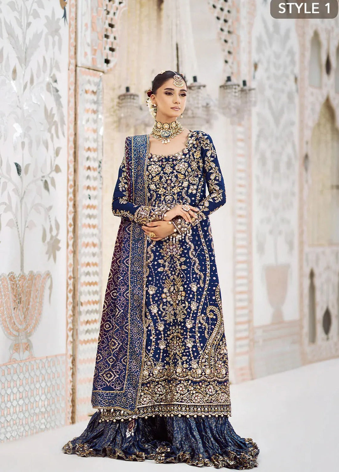 Aik Atelier Embroidered Silk Suits Unstitched 3 Piece AIK25EF Vl2 Look 05 - Formals Collection