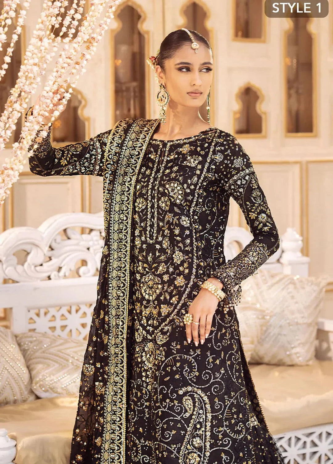 Aik Atelier Embroidered Net Suits Unstitched 3 Piece AIK25EF Vl2 Look 07 - Formals Collection
