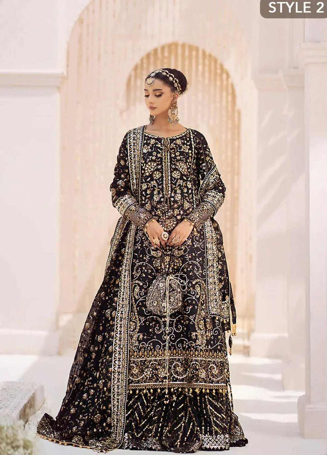 Aik Atelier Embroidered Net Suits Unstitched 3 Piece AIK25EF Vl2 Look 07 - Formals Collection