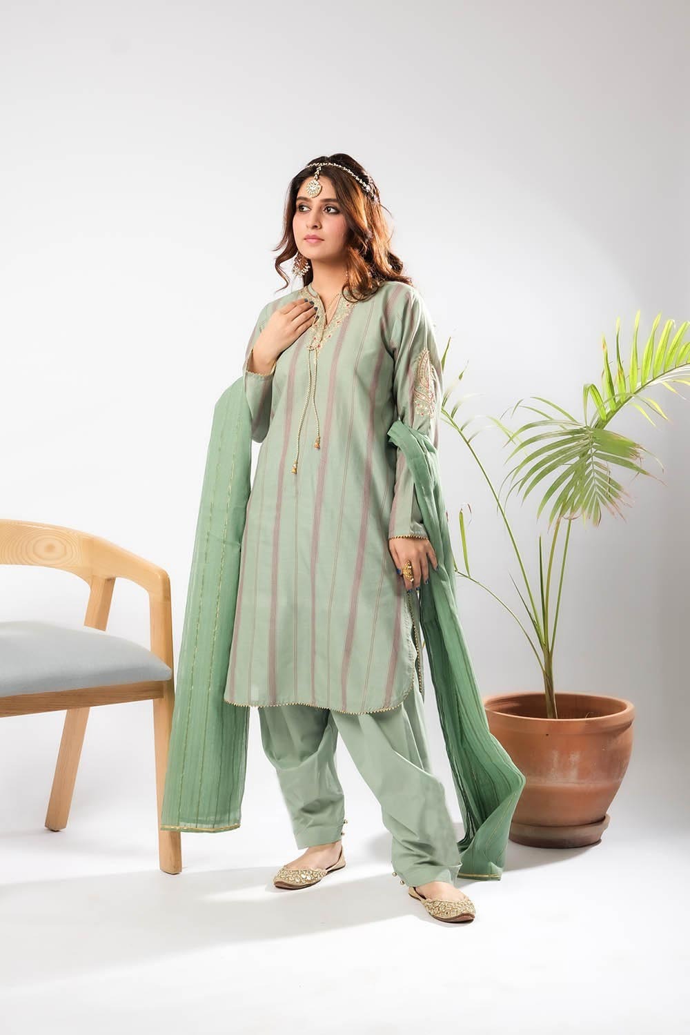 Senorita Women RTW Solids Dobby Cotton 3 Piece Suit LBD-03404 Eid Collection