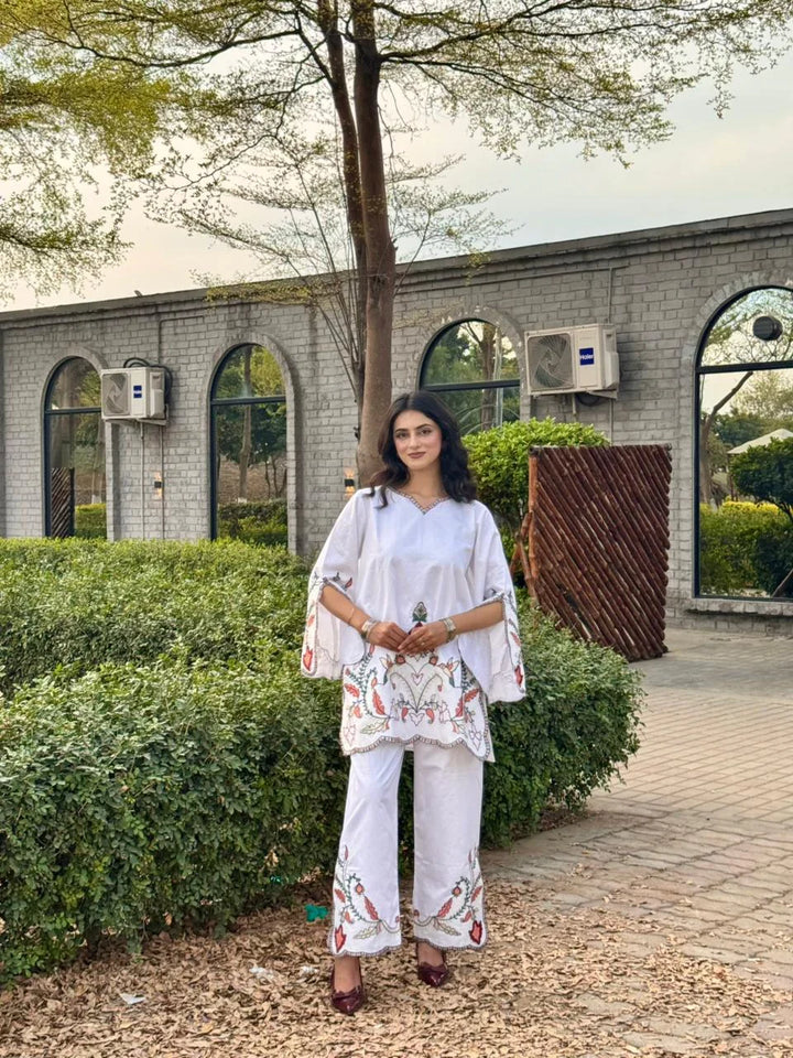 Urban Cut RTW Embroidered Cotton Co-Ord Sets Suit C-48 - Casual Collection