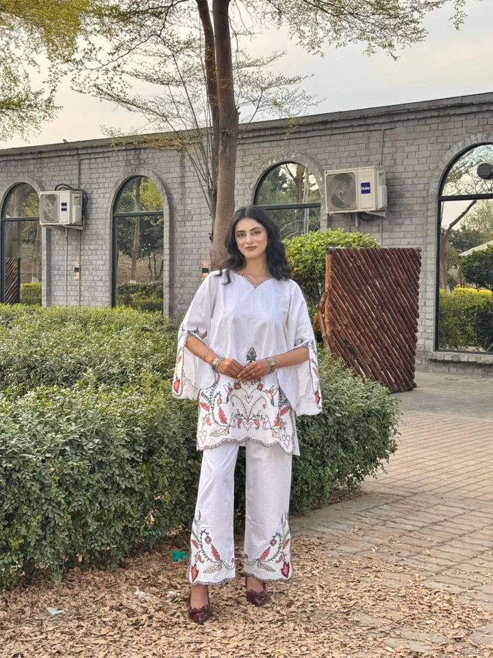 Urban Cut RTW Embroidered Cotton Co-Ord Sets Suit C-48 - Casual Collection