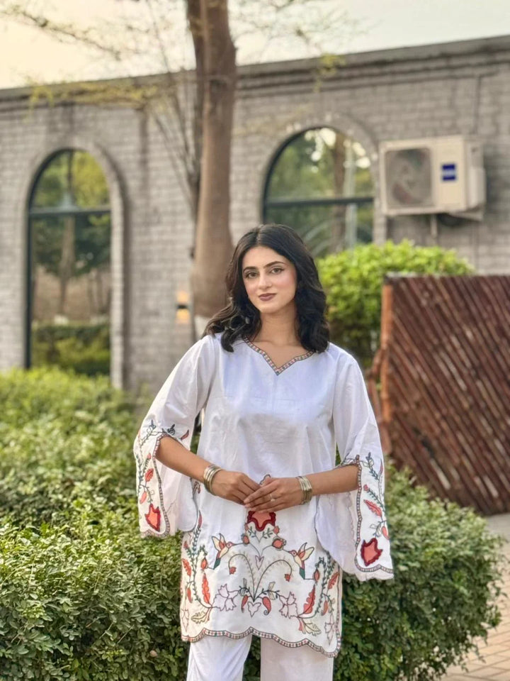 Urban Cut RTW Embroidered Cotton Co-Ord Sets Suit C-48 - Casual Collection