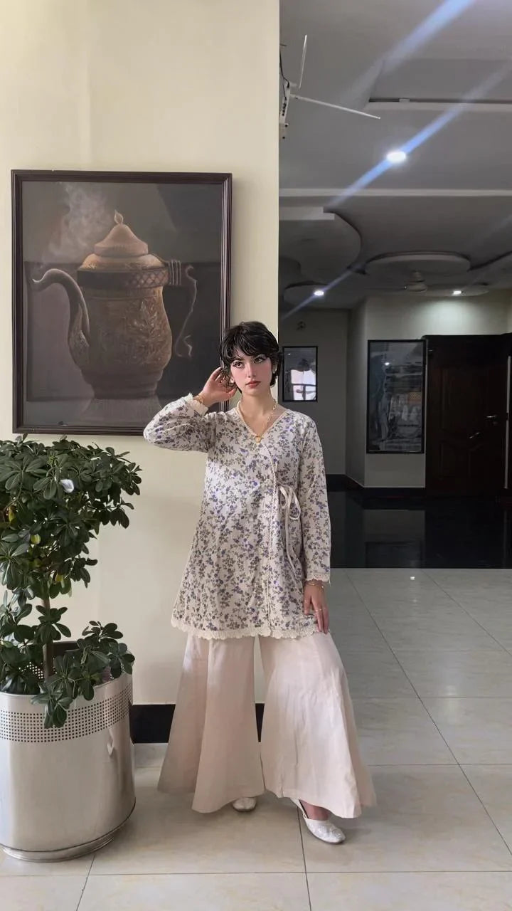 Urban Cut RTW Printed Cotton Co-Ord Sets Suit Bloom Flared Casual Collection