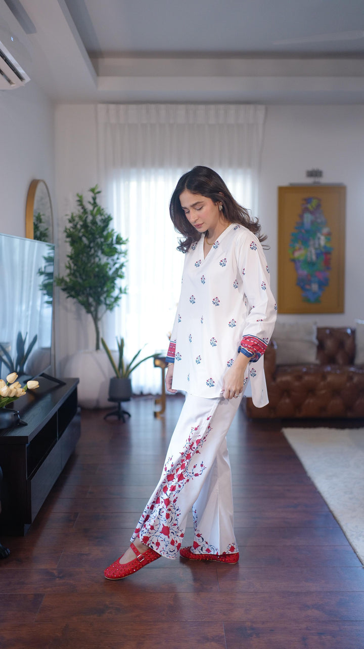 Dhaga Women Pret Printed 2 Piece Soft Crepe Kiz SS24DSP254 - Summer Collection