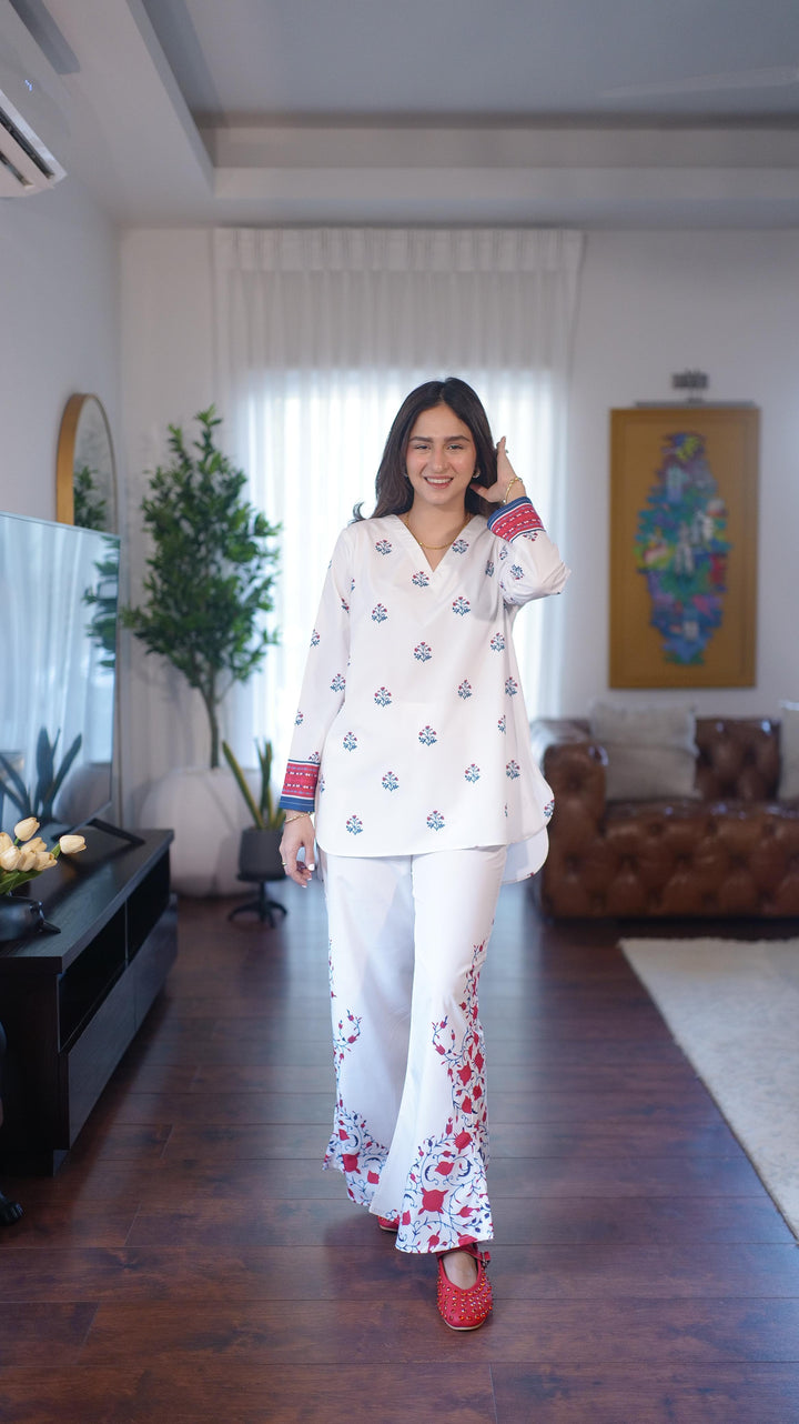 Dhaga Women Pret Printed 2 Piece Soft Crepe Kiz SS24DSP254 - Summer Collection