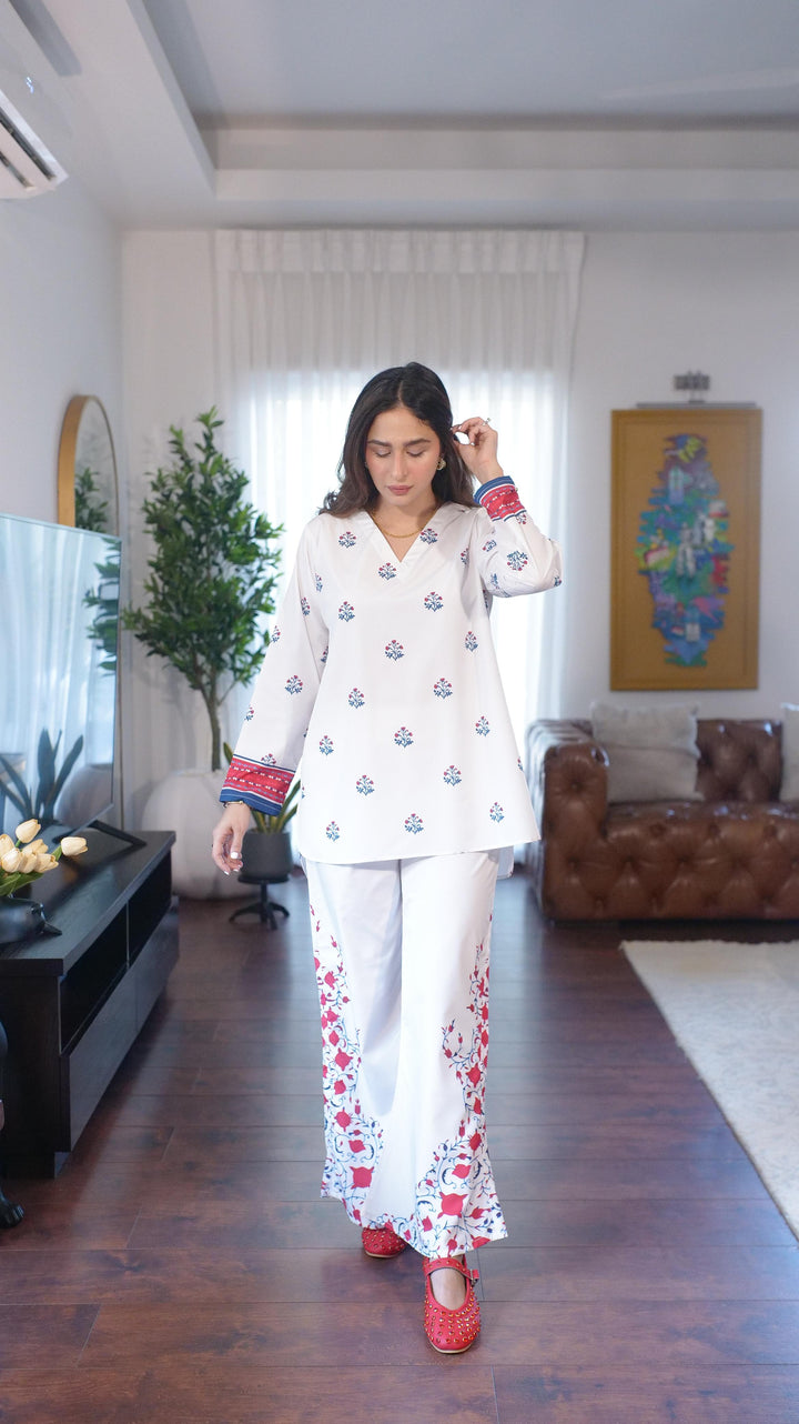 Dhaga Women Pret Printed 2 Piece Soft Crepe Kiz SS24DSP254 - Summer Collection