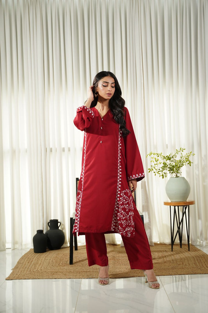 Dhaga Women Pret Embroidered 2 Piece cotton Ayzel SS25DSE108 - Summer Collection