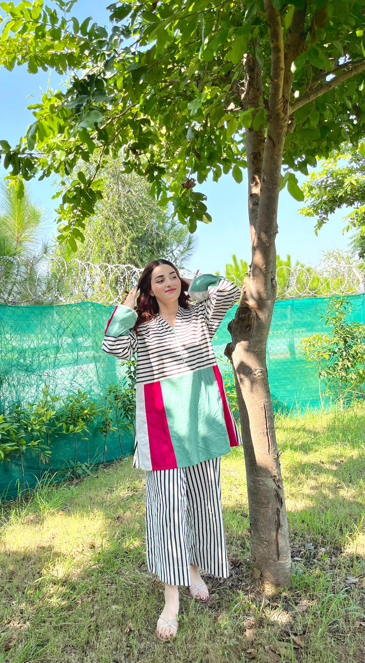Urban Cut RTW Printed Cotton Co-Ord Sets Suit C-10 - Casual Collection