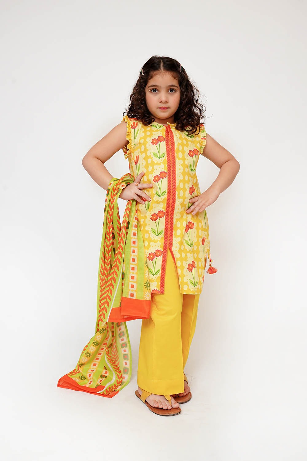 Senorita Kids RTW Printed Lawn Cotton 3 Piece Suit KAD-03498 Eid Collection
