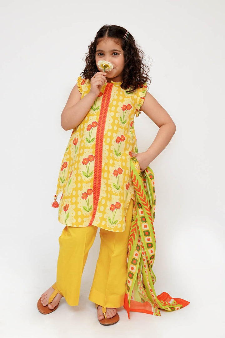 Senorita Kids RTW Printed Lawn Cotton 3 Piece Suit KAD-03498 Eid Collection