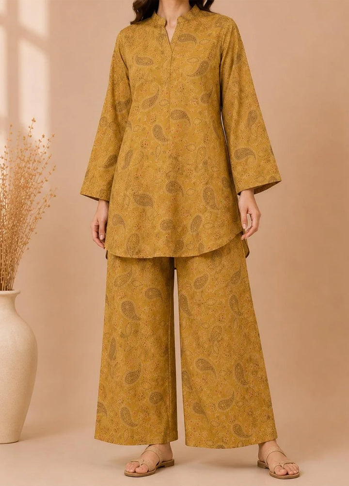 Saba Sumaiya Women RTW Printed Cotton Lawn 2 Piece Suit SS-78662 Yellow Diamond - Casual Collection