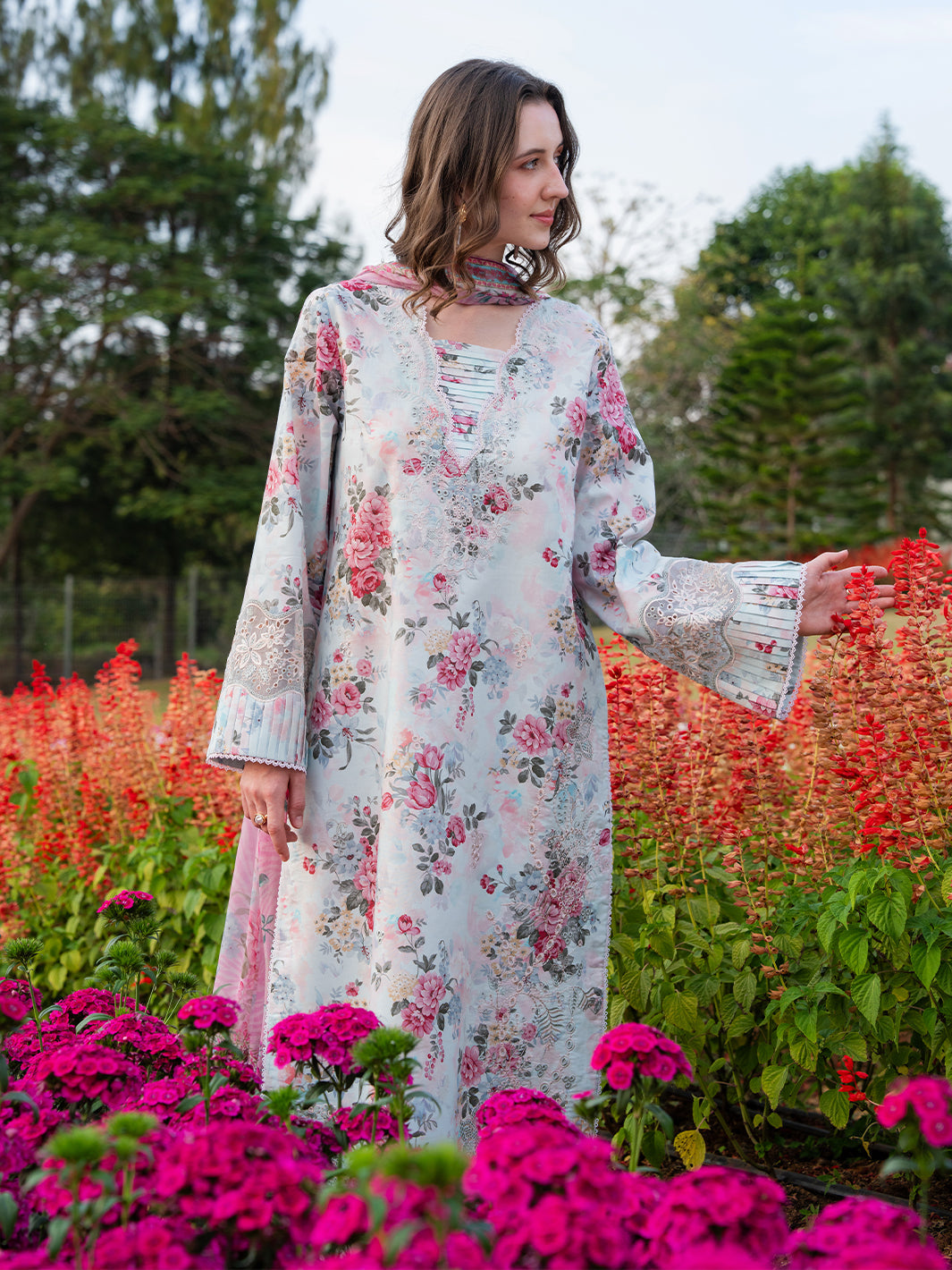 The Scent Of Summers by Yards Unstitched Embroidered Lawn 3 Piece Suit Whispering Willow Casual Collection