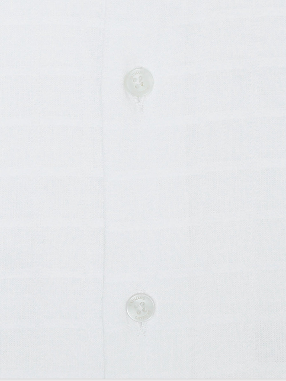 Brumano Ready To Wear Shirts Men 1 Piece Cotton White Checkered Formal Shirt 0-31-025-4393 - Summer Collection