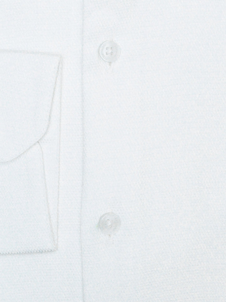 Brumano Ready To Wear Shirts Men 1 Piece Cotton White Dobby Structured Formal Shirt Luxe 0-32-025-4392 - Summer Collection