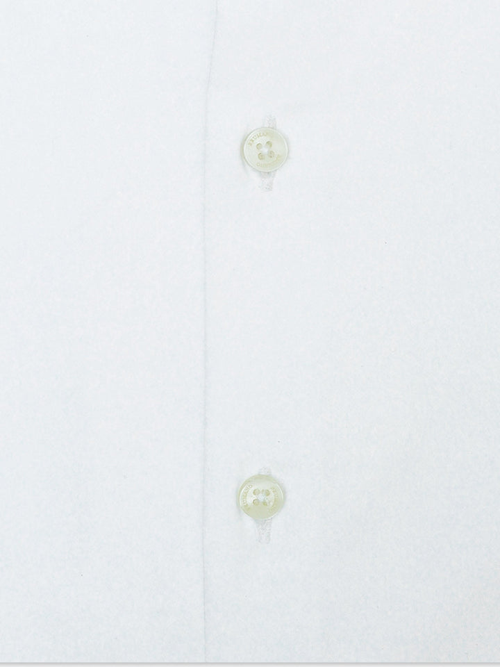 Brumano Ready To Wear Shirts Men 1 Piece Cotton White Satin Shirt With High Collar 0-31-025-4414 - Summer Collection