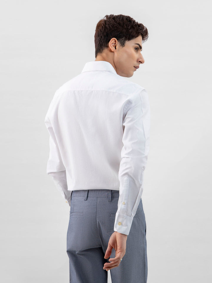 Brumano Ready To Wear Shirts Men 1 Piece Cotton White Structured Formal Shirt 0-32-024-2026 - Summer Collection