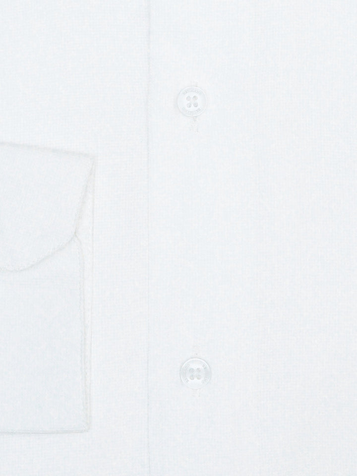 Brumano Ready To Wear Shirts Men 1 Piece Cotton White Structured Shirt With High Collar Luxe 0-32-025-3507 - Summer Collection