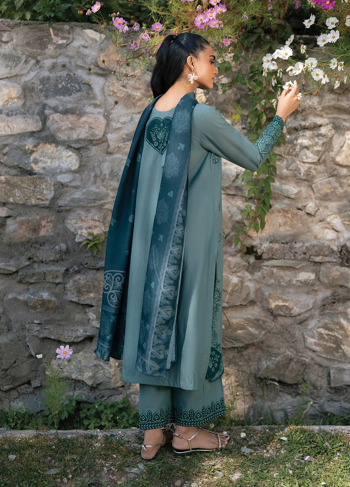 Extended Stay by Xenia Formals Unstitched Embroidered Khaddar 3 Piece Suit XE26UES 09-Cervia - Winter Collection