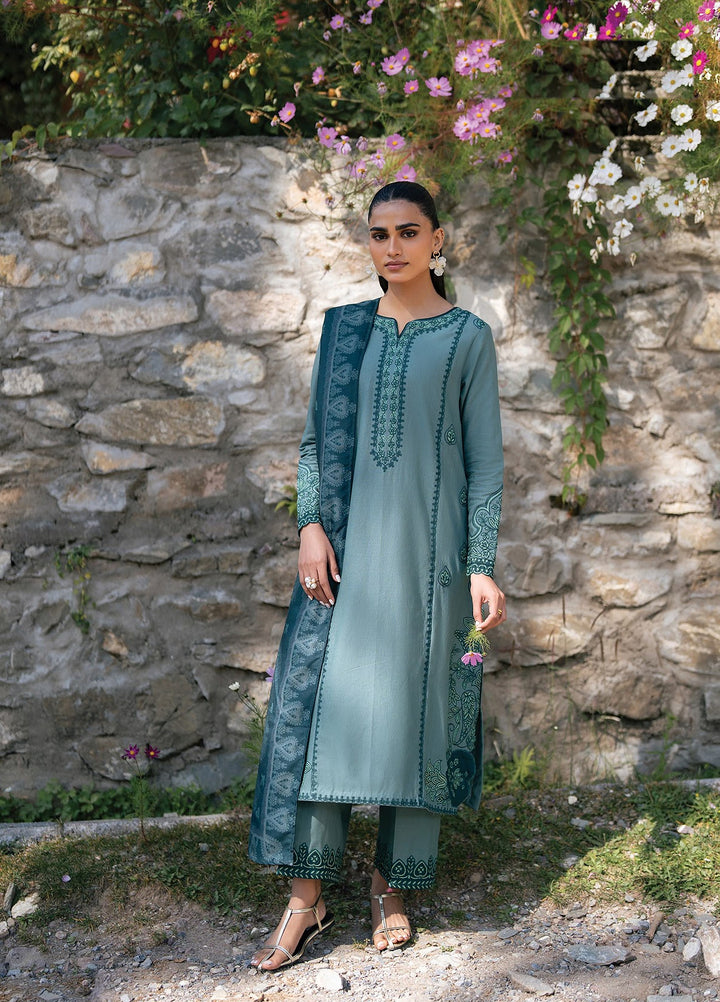 Extended Stay by Xenia Formals Unstitched Embroidered Khaddar 3 Piece Suit XE26UES 09-Cervia - Winter Collection