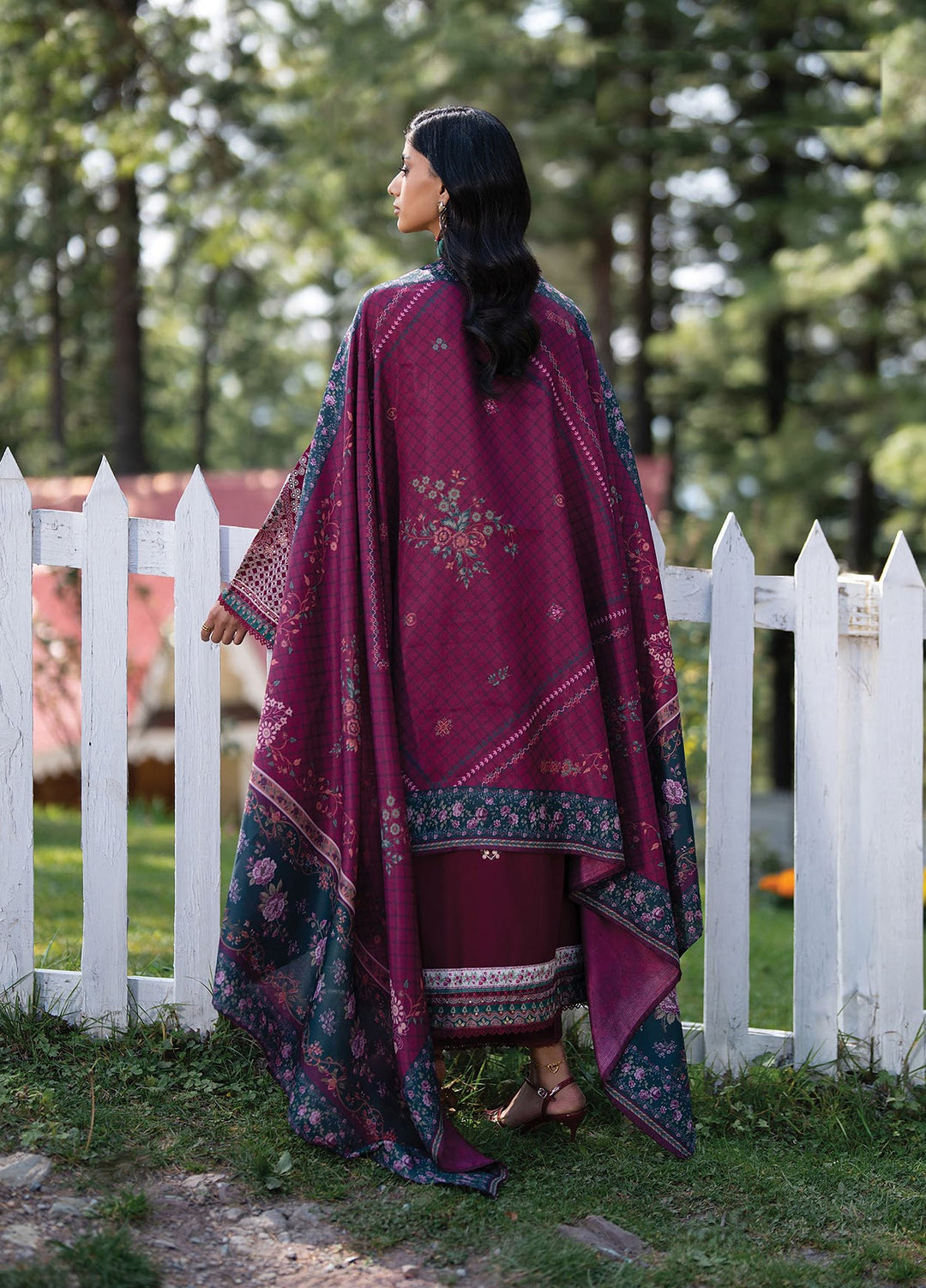 Extended Stay by Xenia Formals Unstitched Embroidered Khaddar 3 Piece Suit XE26UES 02-Jabah - Winter Collection
