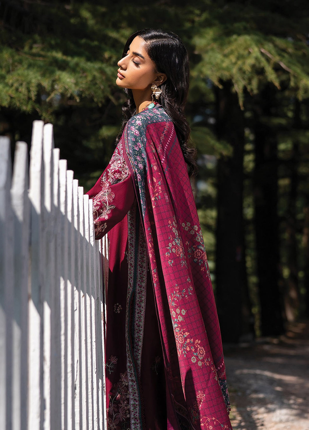 Extended Stay by Xenia Formals Unstitched Embroidered Khaddar 3 Piece Suit XE26UES 02-Jabah - Winter Collection