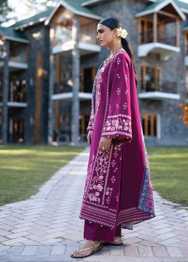 Extended Stay by Xenia Formals Unstitched Embroidered Khaddar 3 Piece Suit XE26UES 08-Shela - Winter Collection