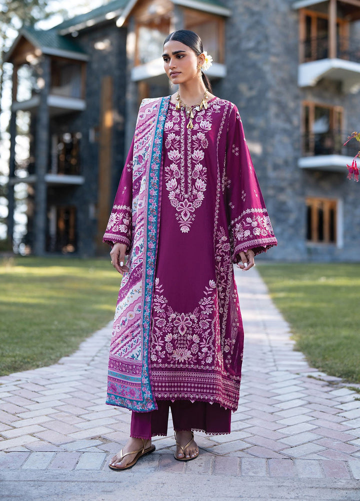 Extended Stay by Xenia Formals Unstitched Embroidered Khaddar 3 Piece Suit XE26UES 08-Shela - Winter Collection