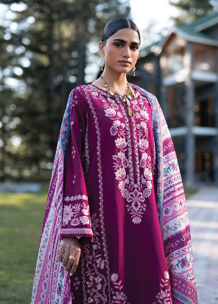 Extended Stay by Xenia Formals Unstitched Embroidered Khaddar 3 Piece Suit XE26UES 08-Shela - Winter Collection