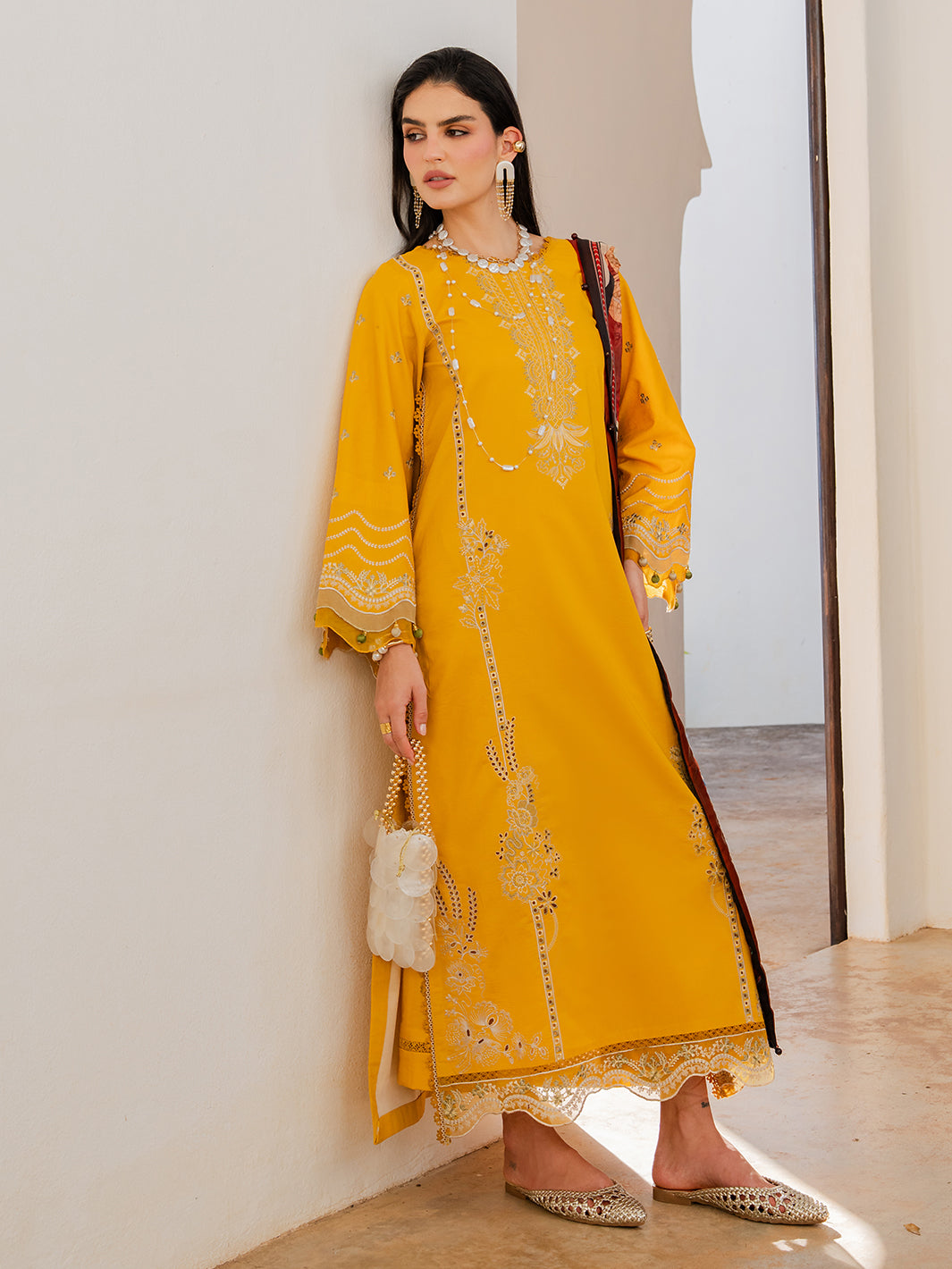 Dareen by Izel Unstitched Embroidered Lawn 3 Piece Suit Zareen - Eid Collection