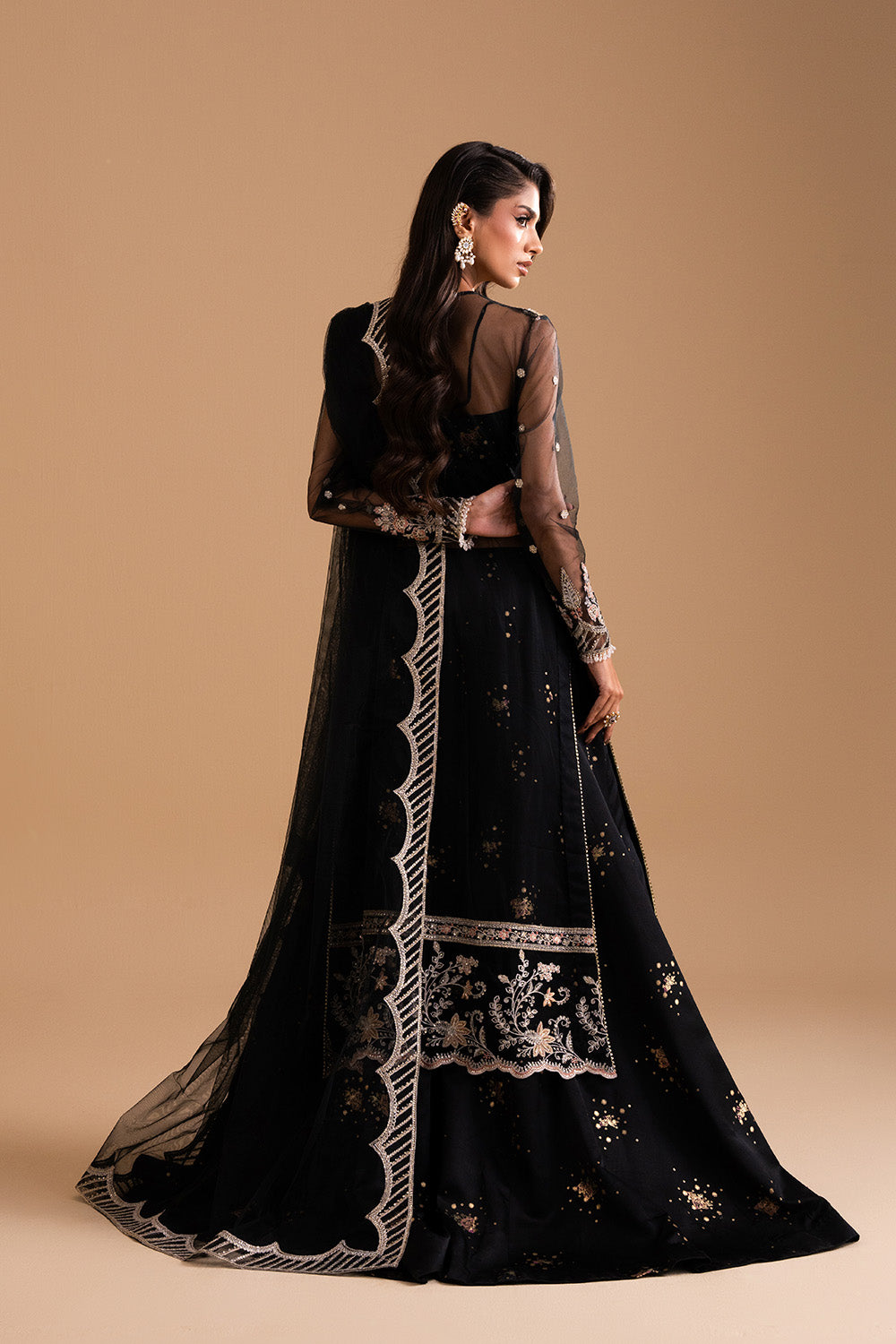 Afsany by Zariya RTW Embroidered Bareeze Net 3 Piece Suit MIRAAJE ZB50030 Festive Collection