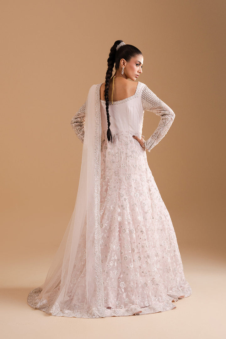 Afsany by Zariya RTW Embroidered Bareeze Net 3 Piece Suit BLUSH ZB50032 Festive Collection