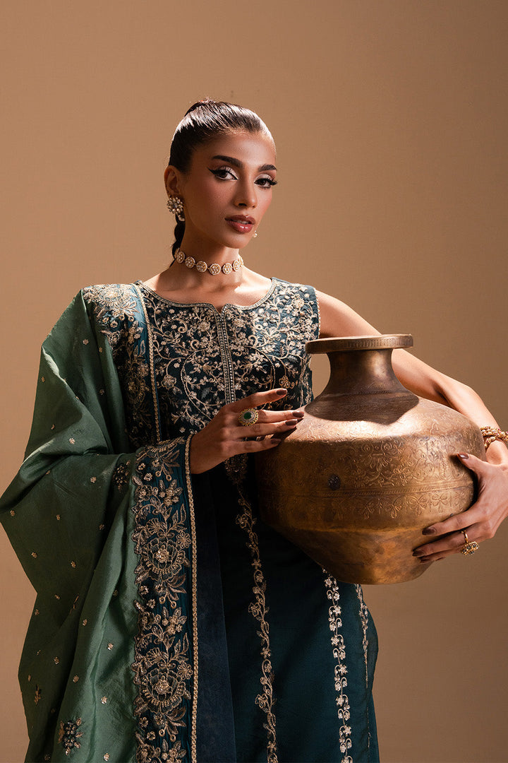 Afsany by Zariya RTW Embroidered Russian Silk 3 Piece Suit AZIN ZB50038 Festive Collection