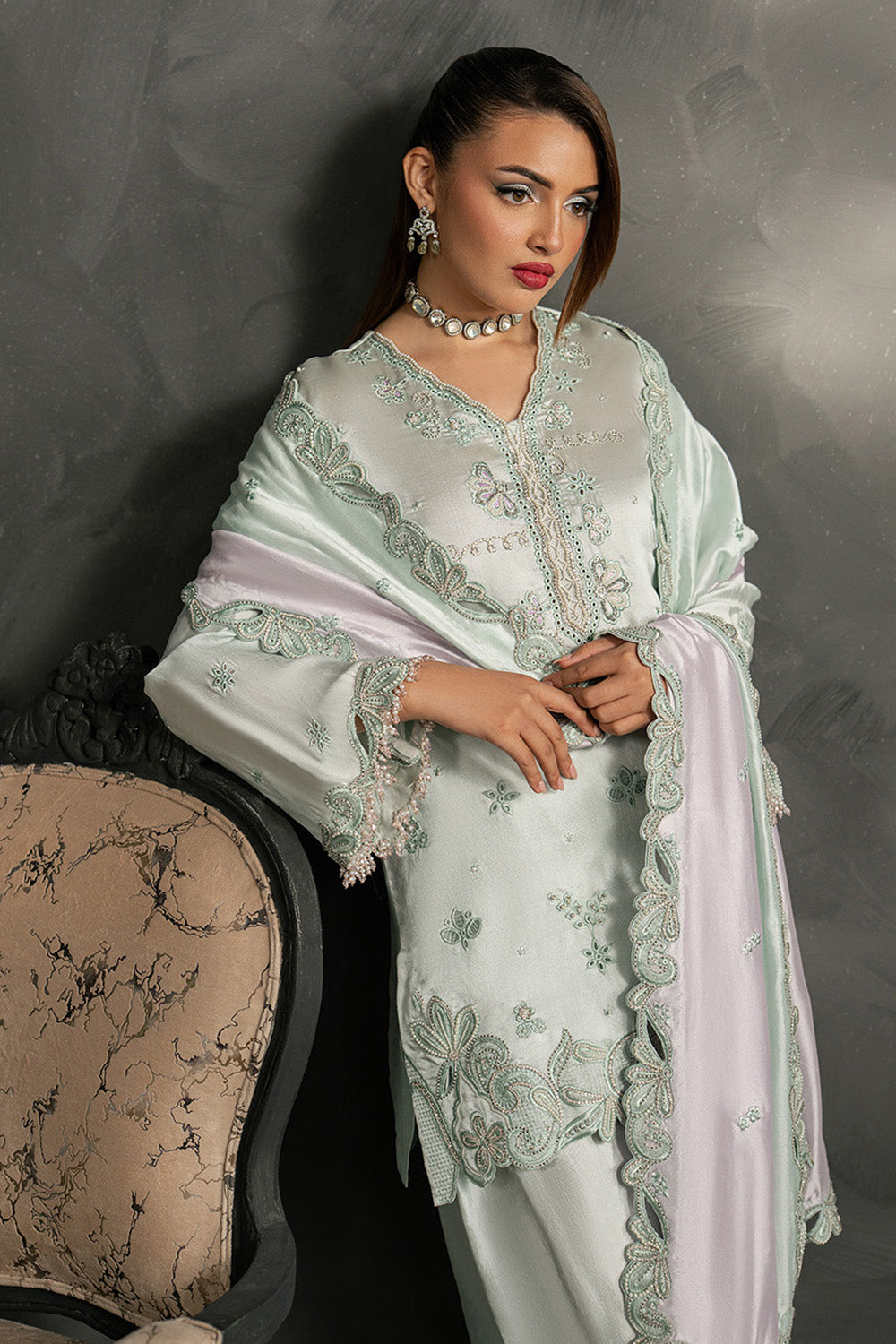 Anahira by Zariya RTW Embroidered Silk 3 Piece Suit ZAHIRA ZB50080 Festive Collection