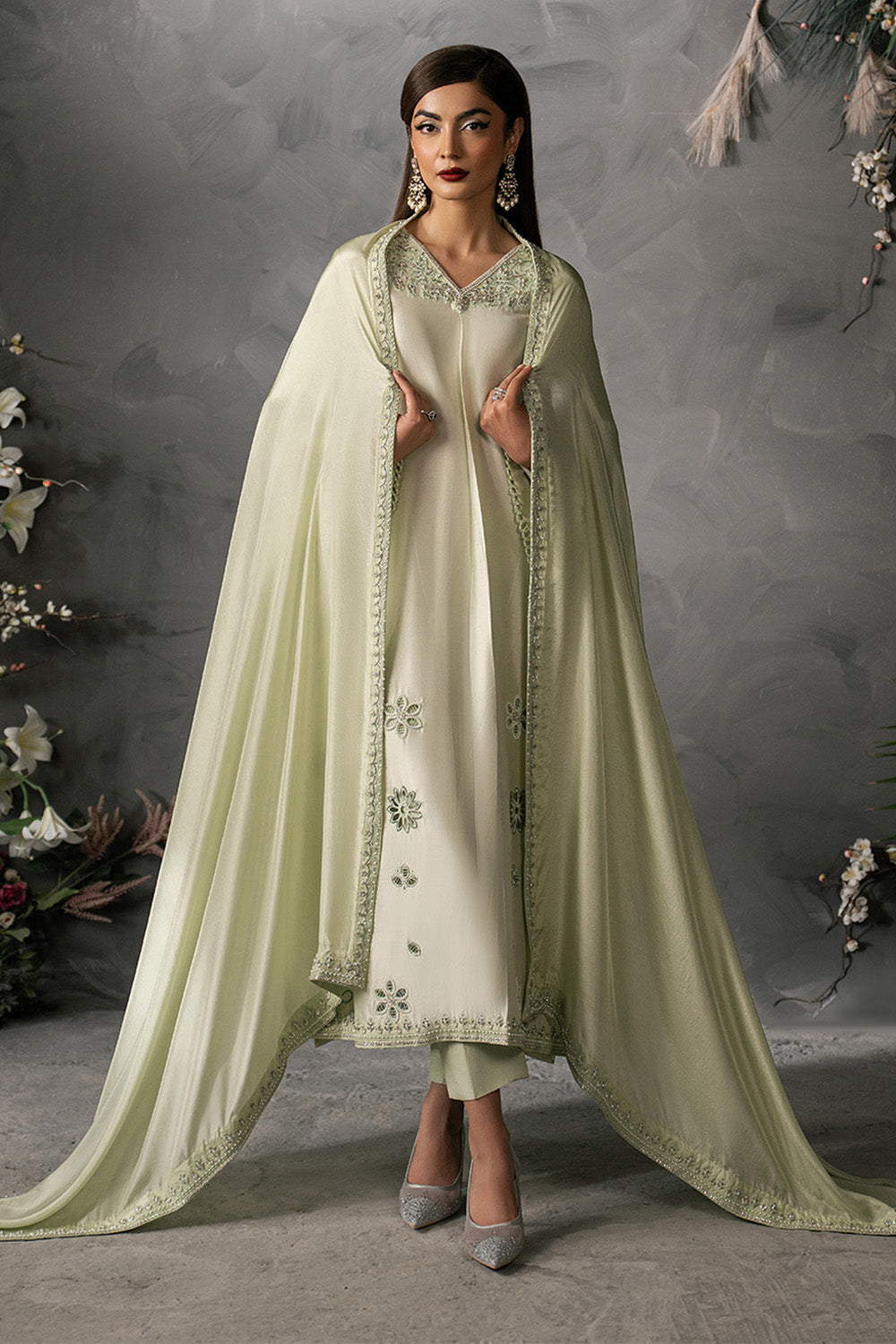 Anahira by Zariya RTW Embroidered Silk 3 Piece Suit AMAYA ZB50085 Festive Collection