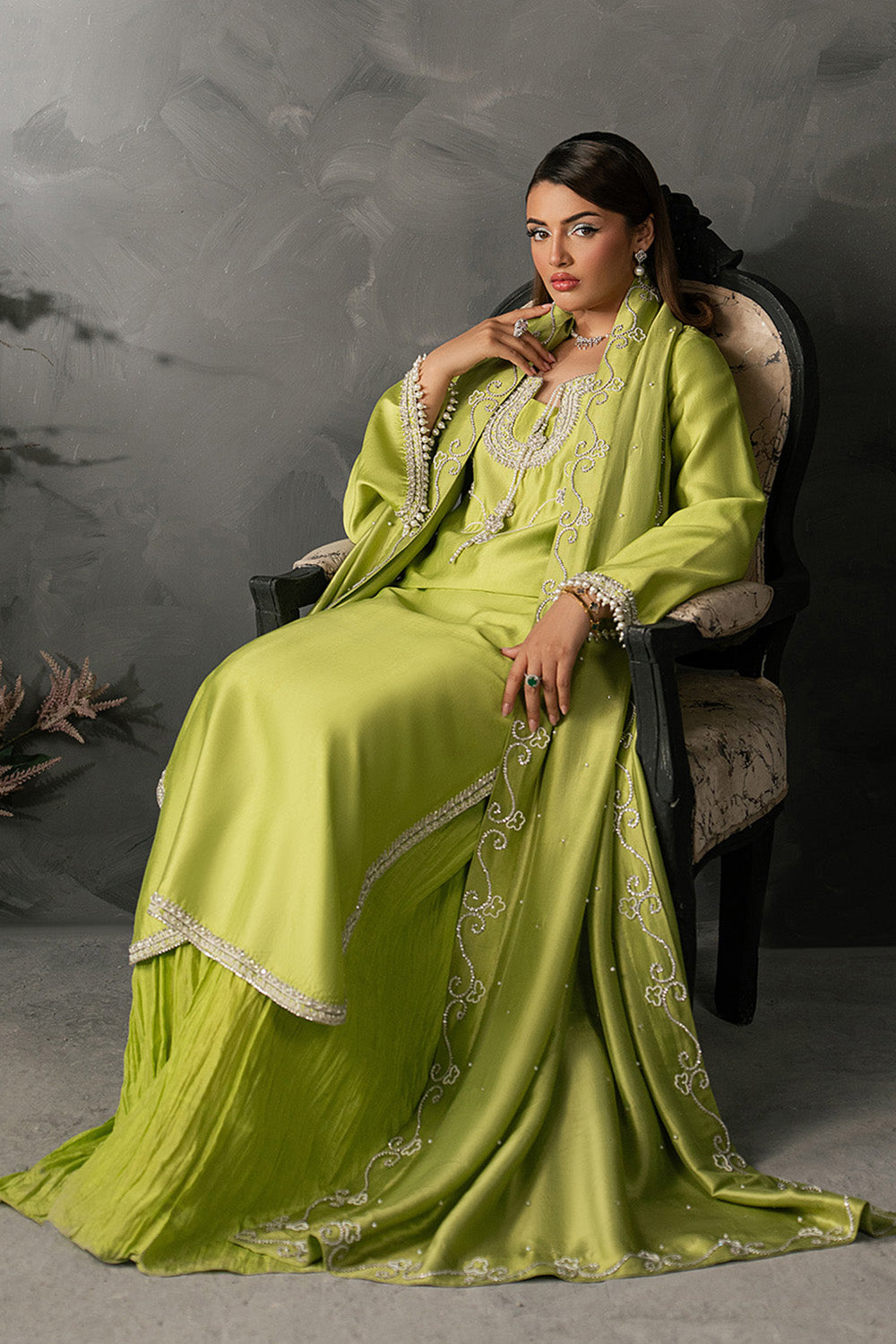 Anahira by Zariya RTW Embroidered Silk 3 Piece Suit ZYRA ZB50088 Festive Collection