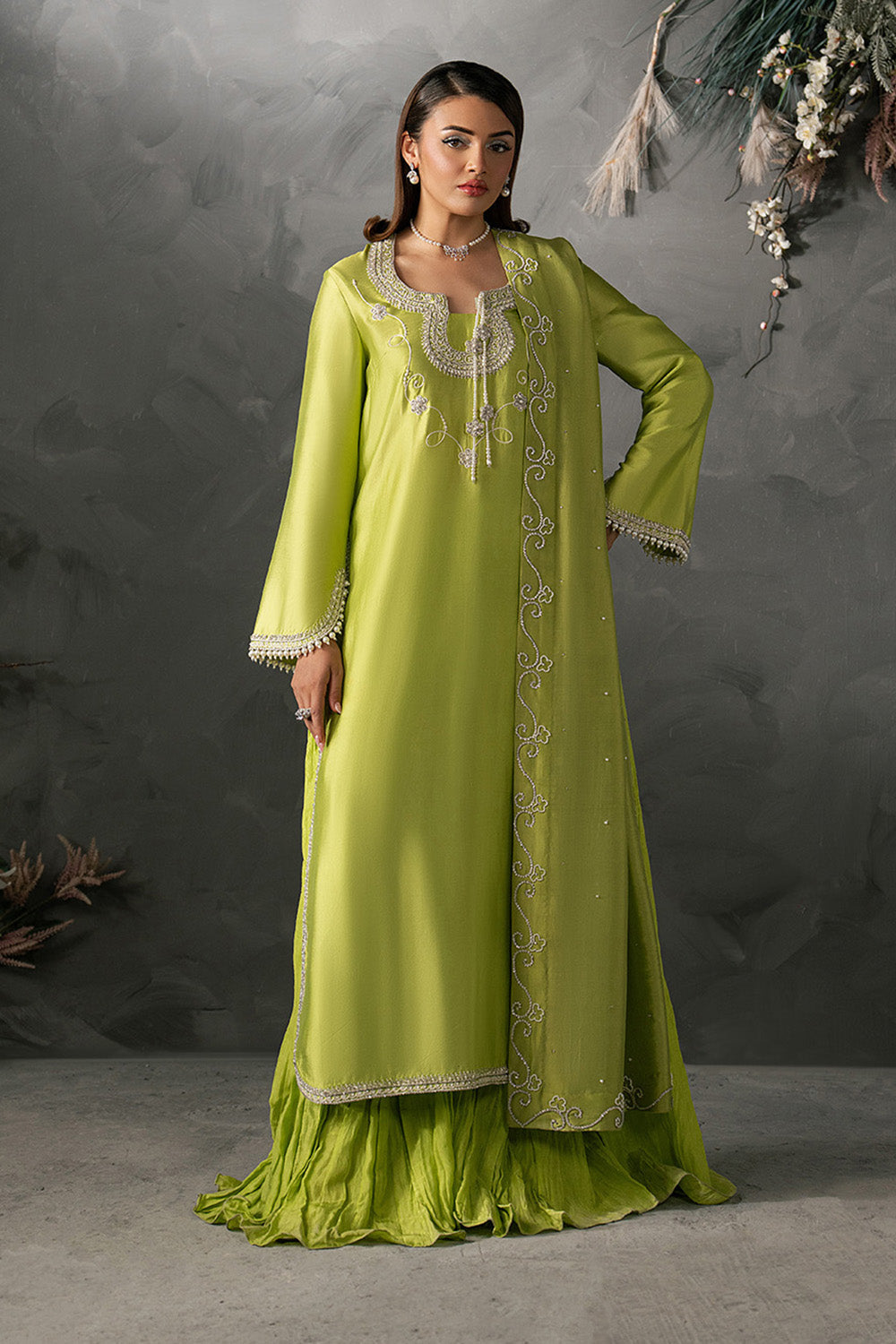 Anahira by Zariya RTW Embroidered Silk 3 Piece Suit ZYRA ZB50088 Festive Collection