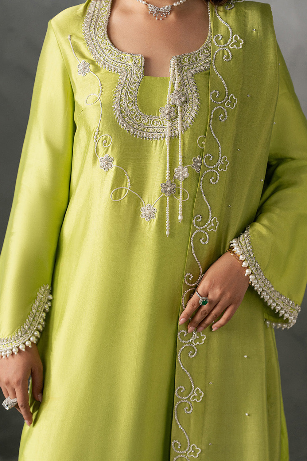 Anahira by Zariya RTW Embroidered Silk 3 Piece Suit ZYRA ZB50088 Festive Collection