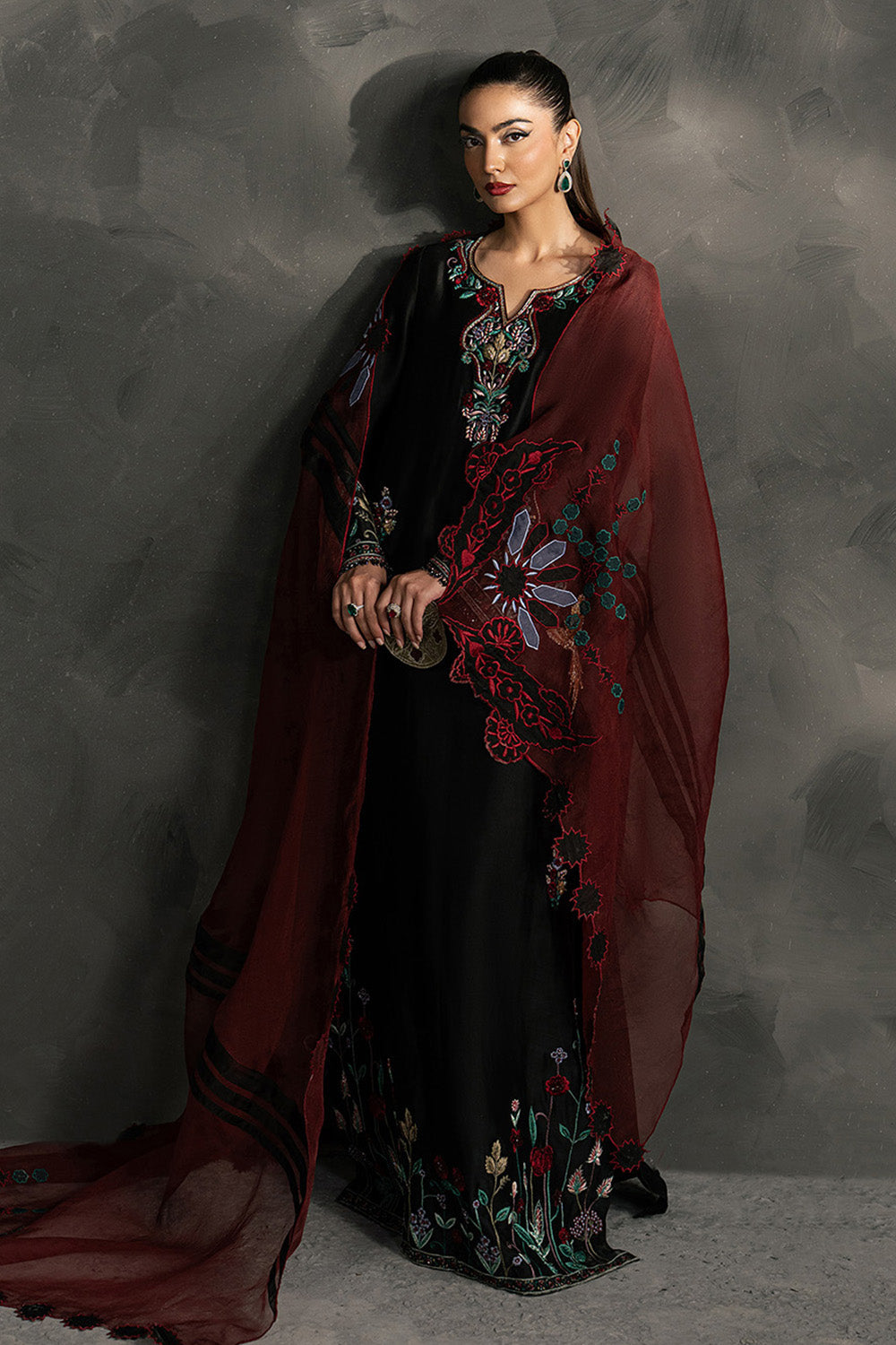 Anahira by Zariya RTW Embroidered Silk 3 Piece Suit MIRA ZB50089 Festive Collection
