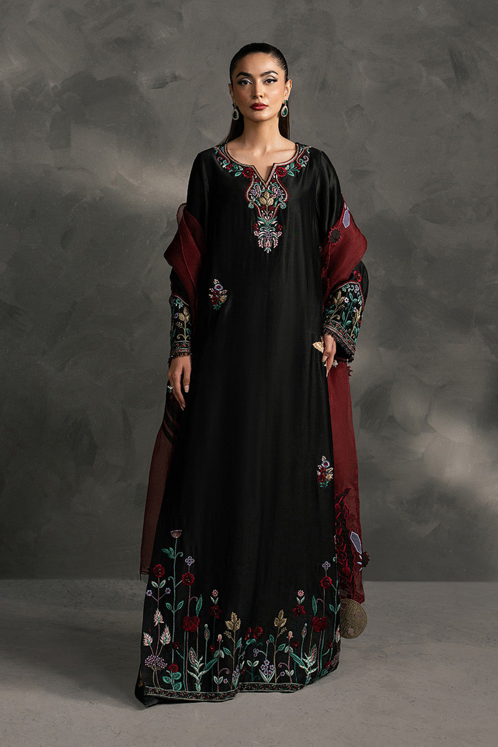 Anahira by Zariya RTW Embroidered Silk 3 Piece Suit MIRA ZB50089 Festive Collection