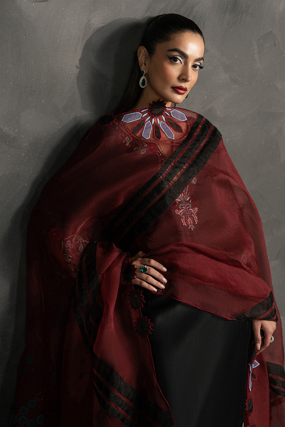 Anahira by Zariya RTW Embroidered Silk 3 Piece Suit MIRA ZB50089 Festive Collection