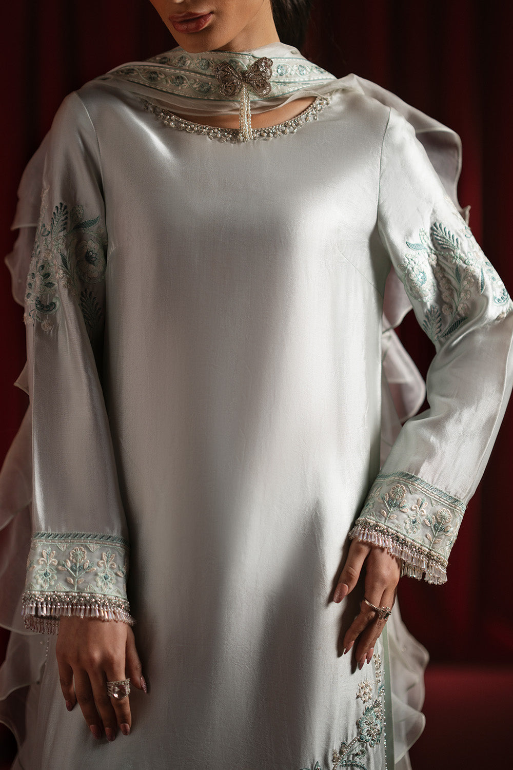Siara by Zariya RTW Embroidered Silk 3 Piece Suit IRHA ZB60172 Festive Collection