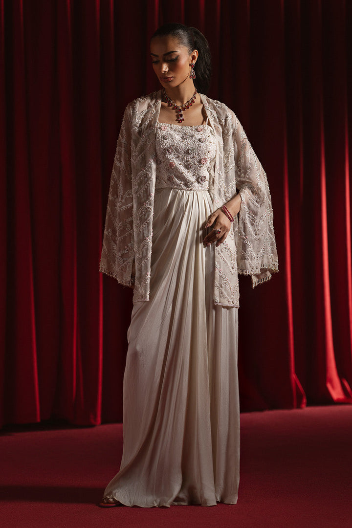Siara by Zariya RTW Embroidered Organza 3 Piece Suit AMAL ZB60174 Festive Collection