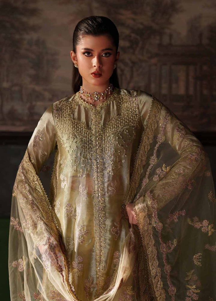 Verve Silk Edit by Emaan Adeel Unstitched Embroidered Mesuri 3 Piece Suit EA26UVF Zelie - Festive Collection